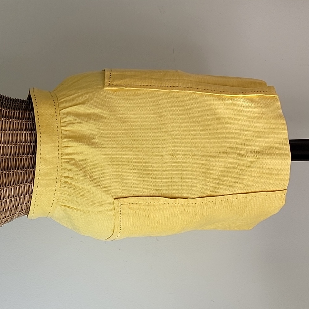 Anthropologie Cartonnier Yellow Pencil Skirt sz8  BinK